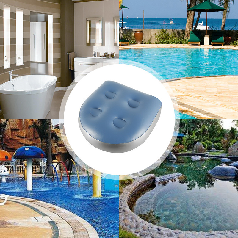 1PC Spa podloga za sjedalo na napuhavanje Jastuk za hidromasažnu kadu Bazenska kupka Mekani jastuk za ubrizgavanje vode Jastuk za kupaonski pribor