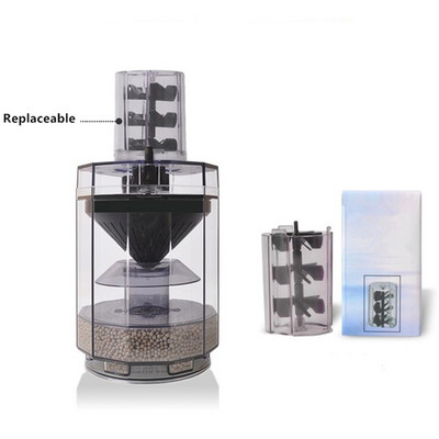 Kućni usisni kolektor za riblji izmet s tri rotora, automatski usisivač s stolicom, automatski spremnik za čišćenje riba u kućanstvu