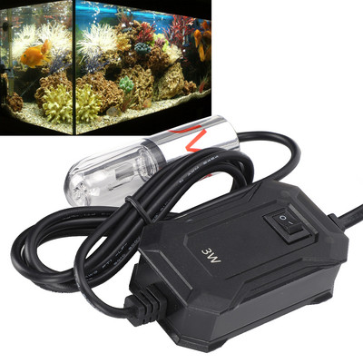 Aquarium UV Light Ultraviolet Light Timer Fish Tank Pond Cleaning Light Lamp 220V