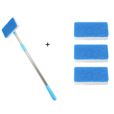 Čistač za ribanje, podesiva od 180°, super duga ručka, akvarij, stakleni prozor, dvostrana četka za čišćenje spužve od algi