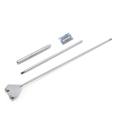 OOTDTY akvārija stikla zivju tvertnes nerūsējošā tērauda koraļļu aļģu skrāpju asmeņu tīrītājs