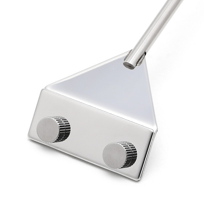 OOTDTY akvārija stikla zivju tvertnes nerūsējošā tērauda koraļļu aļģu skrāpju asmeņu tīrītājs