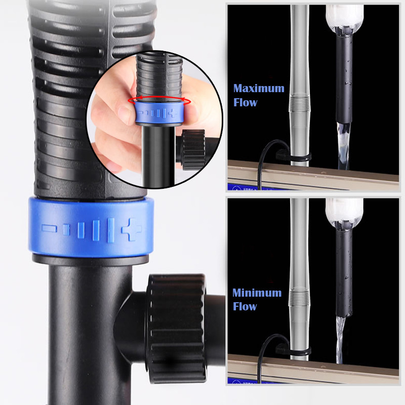 220V elektriskā ūdens mainītāja tīrītājs akvārija smilšu mazgātājs zivju tvertnes filtrs jaudīgs sūkšanas sifons, darbināms ar vakuuma grants sifonu