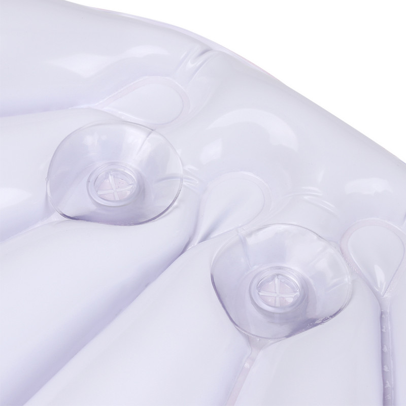 1 gab Piepūšamais vannas spilvens ar piesūcekņiem Mīksts Spa kakla atbalsta spilvens Vannas vēdekļveida spilvens peldspilvena aksesuāri