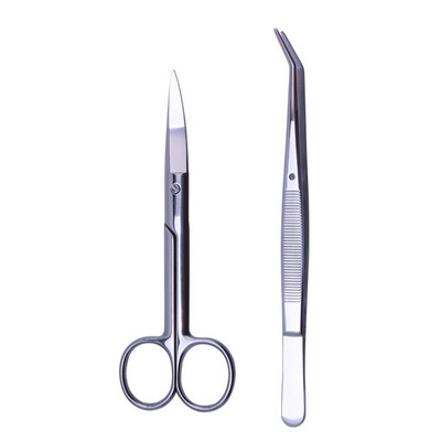 1/2/3/4/5 komada Aquarium Tank Set alata Aquascaping Fish Tank Vodene biljke Duge pincete Škare Alat od nehrđajućeg čelika Proizvod za kućne ljubimce