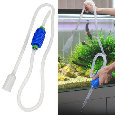 Aquarium Gravel Cleaner Ηλεκτρική αντλία χειρός σιφόνι με ακροφύσιο φίλτρου Δεξαμενή ψαριών Changer αντλία αέρα Αξεσουάρ καθαρισμού