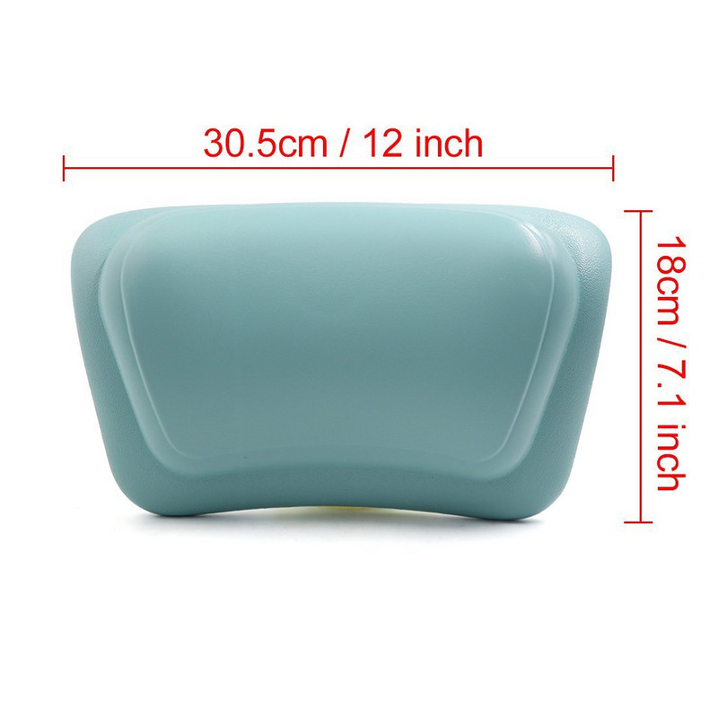 PU neslīdošs spilvens mājsaimniecības viesnīca SPA vannas spilvens ūdensizturīgs kakla spilvens silikona piesūceknis vannas spilvenu aksesuāri