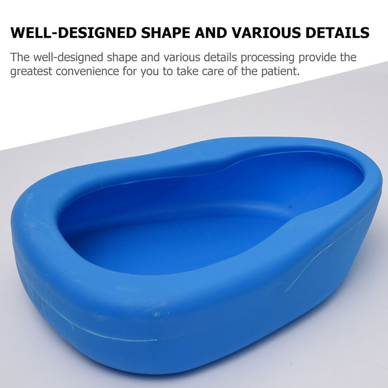 Pan Bed Noćna posuda Smooth Urinalfracture Prijenosna periva kupaonica Pee Bariatric Container Contoured Komoda za hitne slučajeve
