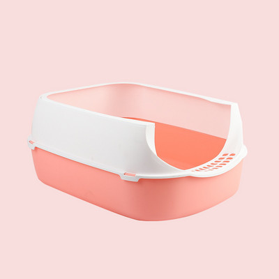 Besplatna dostava Velika puna poluzatvorena mala WC kutija za mačke otporna na prskanje, podebljana uklonjiva potrepština za kućne ljubimce