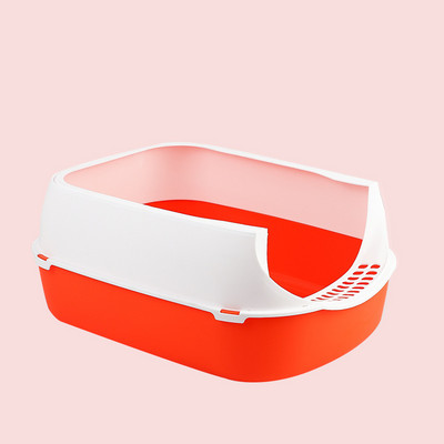 Besplatna dostava Velika puna poluzatvorena mala WC kutija za mačke otporna na prskanje, podebljana uklonjiva potrepština za kućne ljubimce