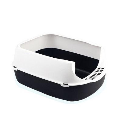 Besplatna dostava Velika puna poluzatvorena mala WC kutija za mačke otporna na prskanje, podebljana uklonjiva potrepština za kućne ljubimce