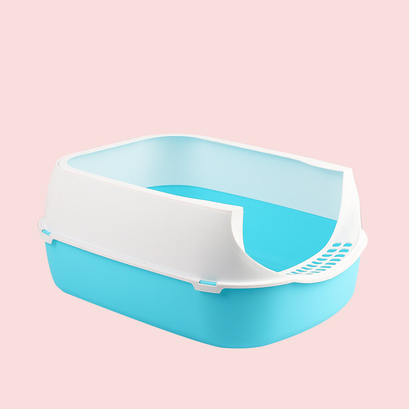 Besplatna dostava Velika puna poluzatvorena mala WC kutija za mačke otporna na prskanje, podebljana uklonjiva potrepština za kućne ljubimce