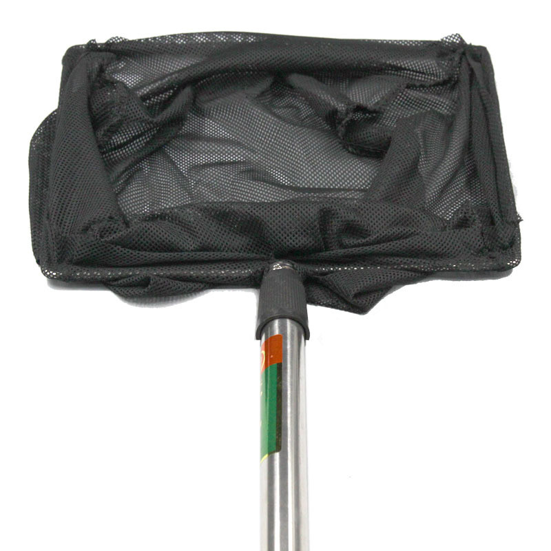 Mreža za akvarijske ribe od nehrđajućeg čelika, četvrtasta podesiva teleskopska mreža za ribice, škampi, pribor za akvarij