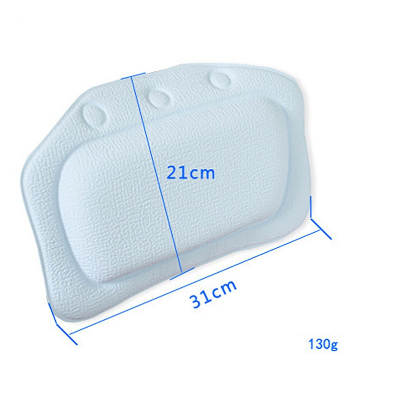 Mekani jastuk za kadu Neklizajući jastuci za kupanje Jastuk Vodootporni jastuci za naslon za glavu i vrat s vakuumskim čašicama Kupaonski dodaci