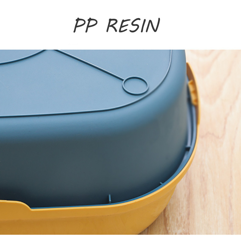 Kutija s potrepštinama za kućne ljubimce Kutija s pijeskom za mačke Poluzatvorena sa žlicom za uklanjanje izmeta Službenik protiv prskanja Kutija s pijeskom za mačke Potrepštine za mačke Kutija za mačke