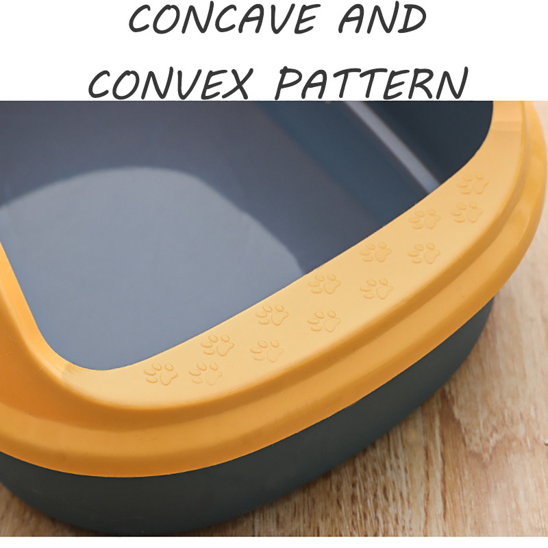 Kutija s potrepštinama za kućne ljubimce Kutija s pijeskom za mačke Poluzatvorena sa žlicom za uklanjanje izmeta Službenik protiv prskanja Kutija s pijeskom za mačke Potrepštine za mačke Kutija za mačke