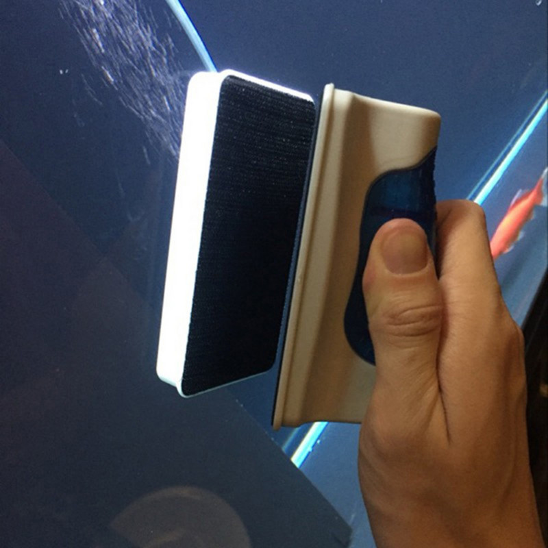 Jaunas magnētiskās akvārija zivju tvertņu sukas, stikla logu aļģu tīrīšanas līdzekļi, tīrīšanas līdzekļi, otas, plastmasas sūkļu piederumi