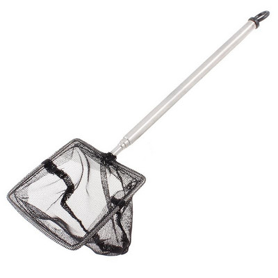 Mreže za akvarijske ribe, prijenosne duge ručke od nehrđajućeg čelika, mreža za akvarijske ribe, mreža za pecanje, mreža za slijetanje, alati za čišćenje plutajućeg spremnika