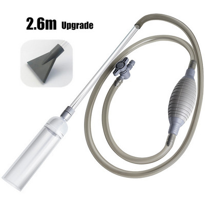 Fish Tank Poluautomatski izmjenjivač vode i čistač šljunka Akvarij za kornjače Vakuumski sifon Čistač vodene pumpe Dodaci za akvarij