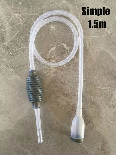 Fish Tank Poluautomatski izmjenjivač vode i čistač šljunka Akvarij za kornjače Vakuumski sifon Čistač vodene pumpe Dodaci za akvarij