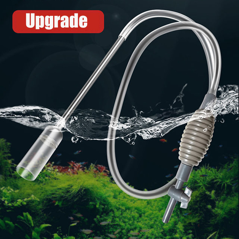 Fish Tank Poluautomatski izmjenjivač vode i čistač šljunka Akvarij za kornjače Vakuumski sifon Čistač vodene pumpe Dodaci za akvarij