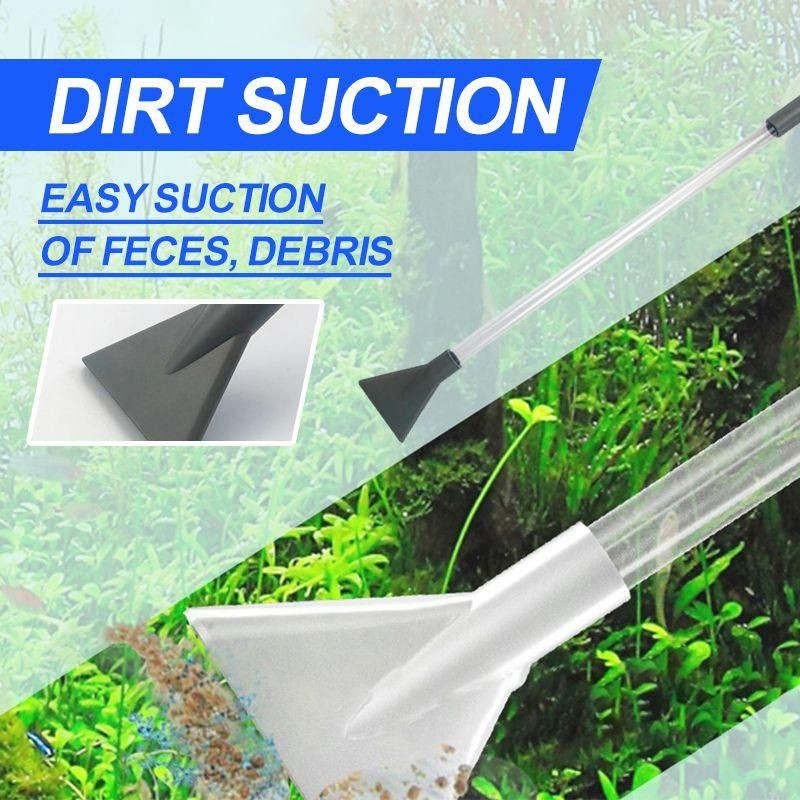 Fish Tank Poluautomatski izmjenjivač vode i čistač šljunka Akvarij za kornjače Vakuumski sifon Čistač vodene pumpe Dodaci za akvarij