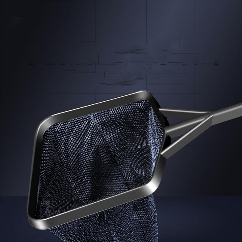 Sveķu zvejas tīkls ar garu rokturi Spēcīga nestspēja Kvadrātveida akvārija zivju tvertņu piederumi Dropshipping