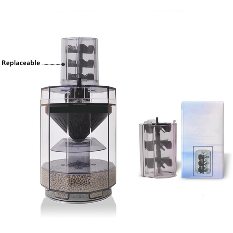 Zivju izkārnījumu savācēja akvārija tvertne, pilnībā automātiska zivju izkārnījumu izkārnījumu atdalīšanas filtra savācēja putekļu sūcējs