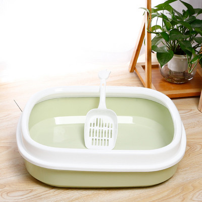 Kaķu pakaišu paplātes smilšu kaste mājdzīvnieku tualetei pretšļakatām gultas kastes fekālijas Savākta lāpsta kaķēns suns tīrīšanas kakas rīku atkritumu turētājs