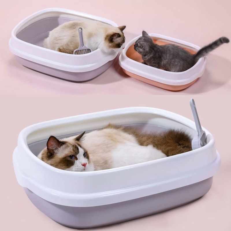 Kaķu pakaišu paplātes smilšu kaste mājdzīvnieku tualetei pretšļakatām gultas kastes fekālijas Savākta lāpsta kaķēns suns tīrīšanas kakas rīku atkritumu turētājs