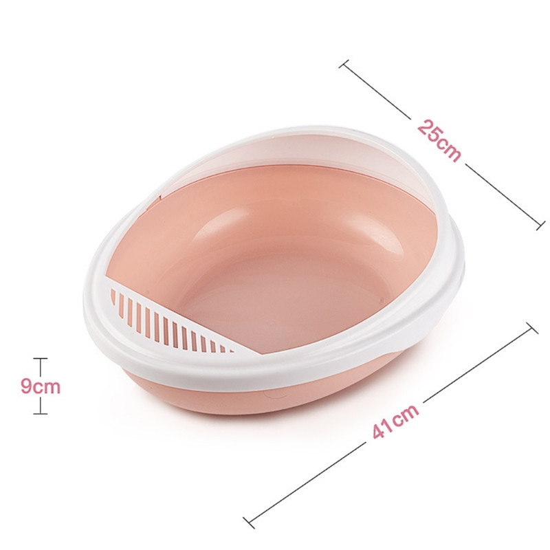 Kutija s pijeskom za mačke Pokrivena sanitarna posuda Pješčanik Zatvorena plastika 3 boje 41x25x9 cm Sanitarni WC Mačji WC Pet Jednostavan pristup wi