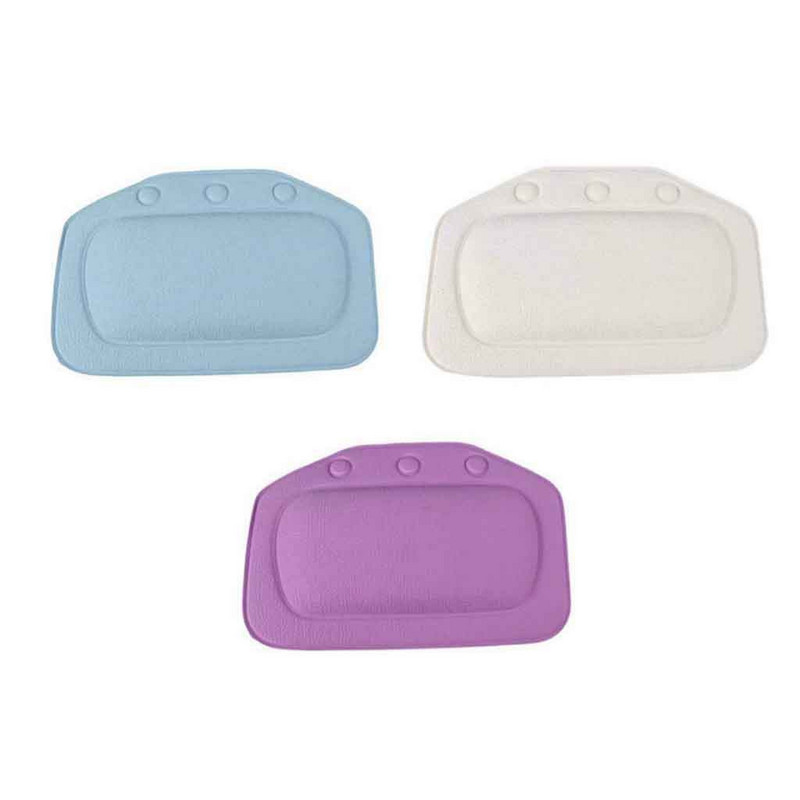 31X21cm vannas kakla spilventiņš PVC ērts SPA vannas spilvens vanna vannas istabas kakla galvas balsta spilventiņš sūkšanas pretslīdes vides spilventiņš