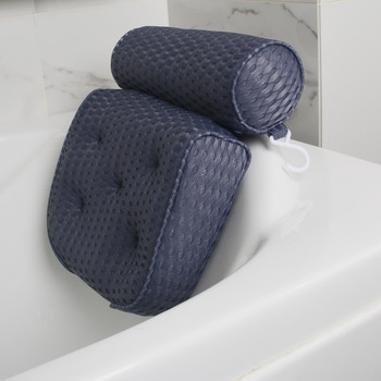 Μαξιλάρι μπάνιου 3/4D Διχτυωτό Μαξιλάρι Μπανιέρας με Στήριγμα Λαιμού Βεντούζας Βεντούζας Μπάνιου Μαξιλάρι μπάνιου Μαξιλάρι SPA