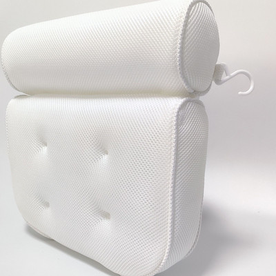 Vannas spilvens 3/4D sieta vannas spilvens ar piesūcekni Kakla muguras atbalsts Vannas istaba Vannas piesūceknis Spilvens Vannas spilvens SPA spilvens