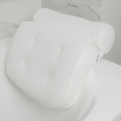 Vannas spilvens 3/4D sieta vannas spilvens ar piesūcekni Kakla muguras atbalsts Vannas istaba Vannas piesūceknis Spilvens Vannas spilvens SPA spilvens