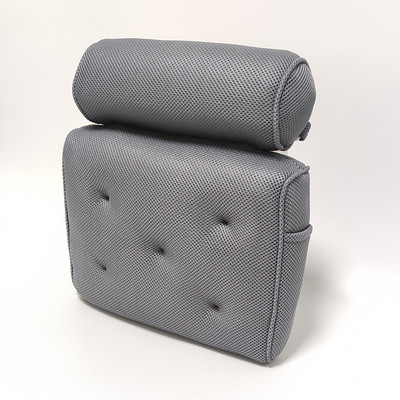 Vannas spilvens 3/4D sieta vannas spilvens ar piesūcekni Kakla muguras atbalsts Vannas istaba Vannas piesūceknis Spilvens Vannas spilvens SPA spilvens