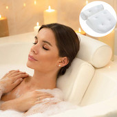 Fürdőpárna párnázott fürdőkád csúszásmentes Spa párna fürdőkád fejtámasz párna tapadókorongokkal a nyak hátsó részére fürdőszoba P82