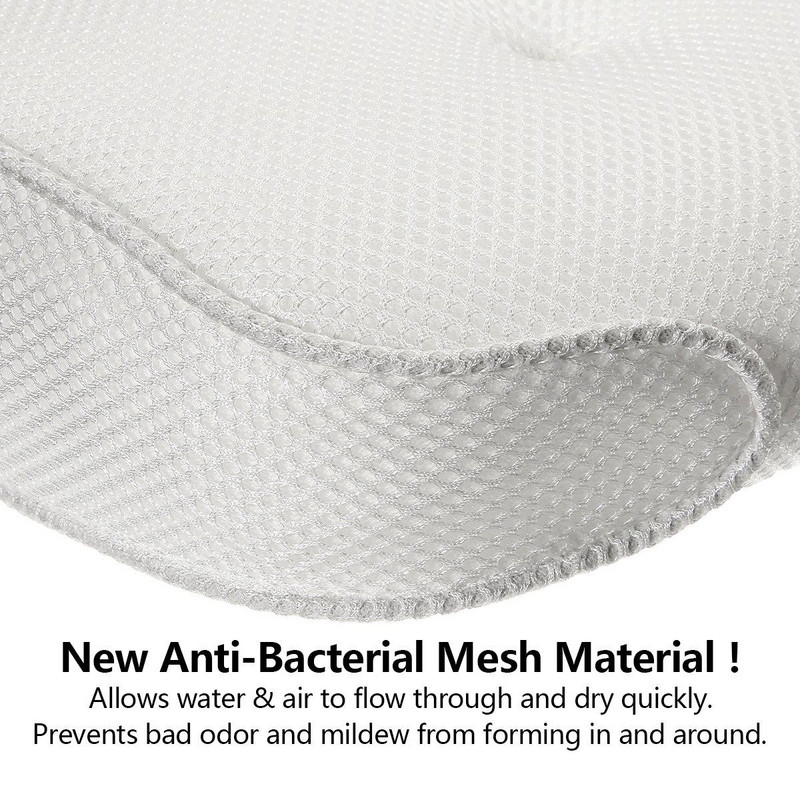 Neslīdošs SPA vannas spilvens ar piesūcekņiem Vannas kakls Muguras atbalsts Galvas balstu Spilveni Sabiezināti Mājas Spilvens Vannas istabas aksesuāri