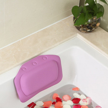 Αξεσουάρ μπάνιου Μαλακό προσκέφαλο Προμήθειες μπάνιου SPA Μαξιλάρι μπάνιου 21*31cm Μαξιλάρι μπανιέρας λαιμού με βεντούζα PVC