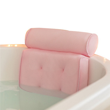 Възглавница за баня 3D мрежеста кърпа Бързосъхнеща нехлъзгаща се възглавница за баня Подпора за врат и гръб