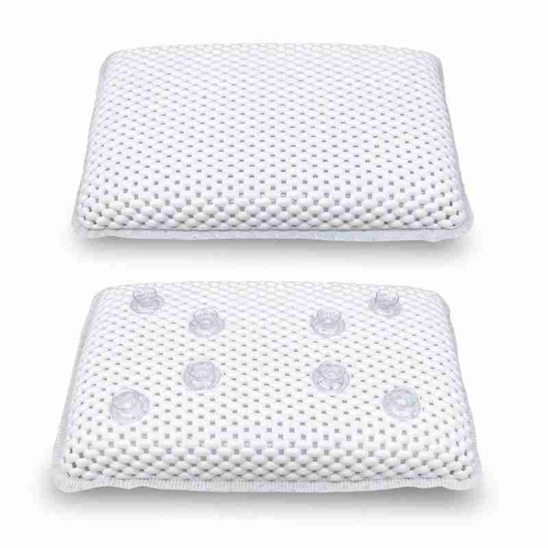 Vanna Spilvens Vanna Viesnīca Mājsaimniecības Komforts Polsterēts Sūkļains Spilvens Piesūcekņi Vannas istaba Luksusa Spa Relaksējoša Mīksta