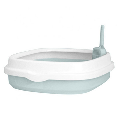 Mājas kaķu kaķēnu pakaišu kastes futrālis Paplāte Lāpsta Pretšļakatām mājas smilšu kaste