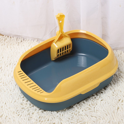 Huisdier Wc Ondersteek Anti Splash Katten Kattenbak Lade Met Scoop Kitten Hond Schoon WC Thuis Plastic Zand Doos Kat Levert
