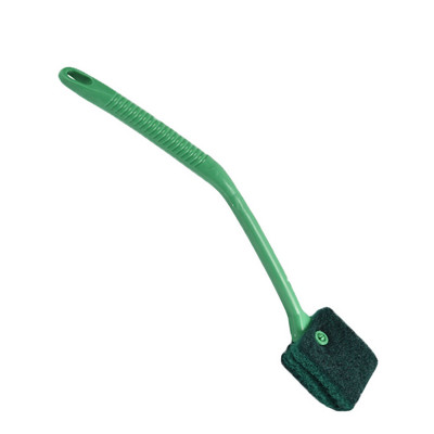 Dvipusis žuvų bako šepetėlio valiklis Akvariumo ilgas rankenos švaraus stiklo kempinės valymo įrankis