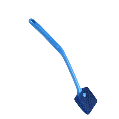 Dvipusis žuvų bako šepetėlio valiklis Akvariumo ilgas rankenos švaraus stiklo kempinės valymo įrankis