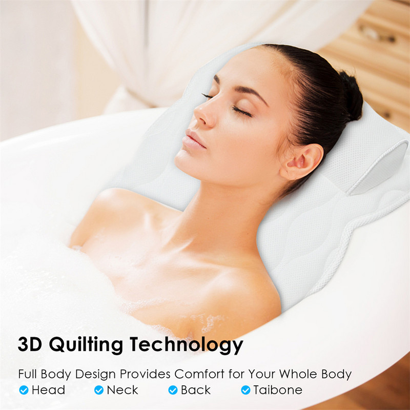 Viso kūno vonia pagalvė vonios pagalvėlė Itin didelė neslystanti SPA vonios kilimėlis čiužinio padas Itin storas kvėpuojantis 3D tinklelio sluoksniai