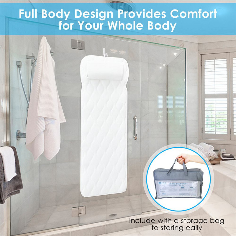 Viso kūno vonia pagalvė vonios pagalvėlė Itin didelė neslystanti SPA vonios kilimėlis čiužinio padas Itin storas kvėpuojantis 3D tinklelio sluoksniai