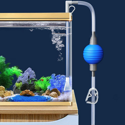 Αξεσουάρ καθαρισμού αντλίας αέρα ενυδρείου Changer Water Tank Handheld Aquarium Gravel Cleaner Κενό σιφόνι αντλίας για την αποστράγγιση του νερού