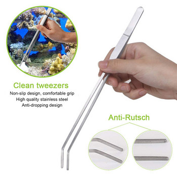 Aquarium Tank Aquascaping Tools Aquarium Scissor Tweezers Εργαλείο από ανοξείδωτο χάλυβα Aquatic Plants Εργαλεία για συντήρηση ενυδρείου