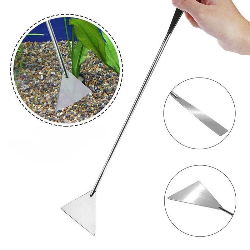 Akvārija tvertne Aquascaping Tools Akvārija šķērveida pincetes rīks Nerūsējošā tērauda ūdensaugi Instrumenti akvārija uzturēšanai